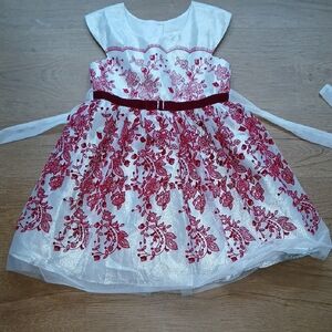 Jona Michelle Silver and Red Dress